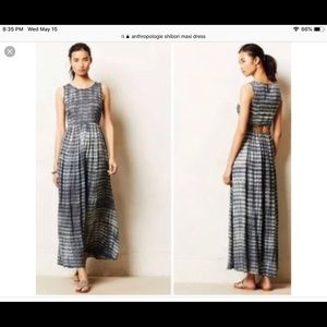 Anthropologie shibori maxi dress by Neuw, small